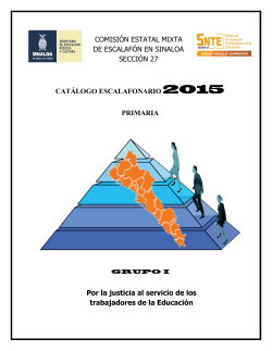 Catálogo Escalafonario 2015