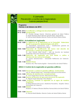 Programa II Jornada Legionelosis D&eacute;nia4