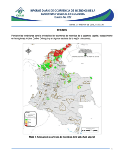 INFORME DIARIO DE OCURRENCIA DE INCENDIOS DE LA