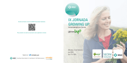 IX JORNADA GROWING UP: