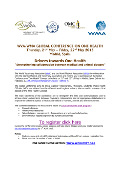 To register click here - One Health Initiative