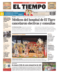 Médicos del hospital de El Tigre cancelaron electivas y