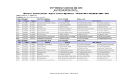 Horario de Ex&aacute;menes Finales