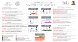 Calendario ene-jun 2015 - Instituto Tecnológico de Parral