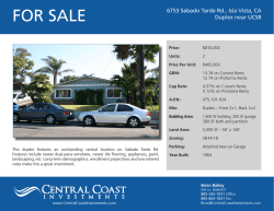 FOR SALE - Brian Bailey | Central Coast Investments