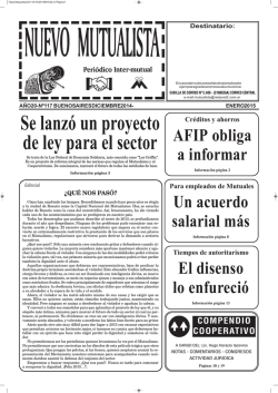Edici&oacute;n 117 - El mutualismo a fondo