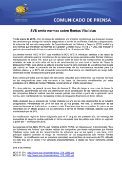 PRESENTACIONES ESCRITAS SOBRE MATERIAS DE SEGUROS