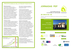 JORNADAS PEP - Plataforma de Edificación Passivhaus