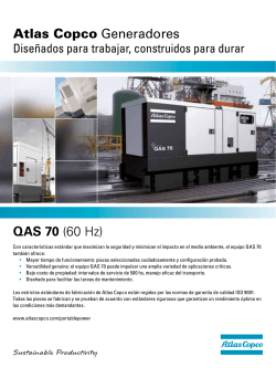 Atlas Copco Generadores QAS 70 (60 Hz)