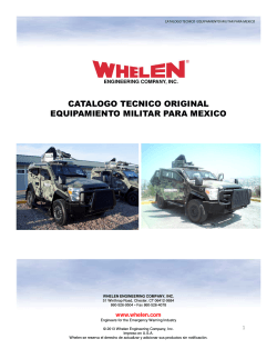 catalogo tecnico original equipamiento militar para mexico