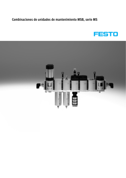 Combinaciones de unidades de mantenimiento MSB, serie MS