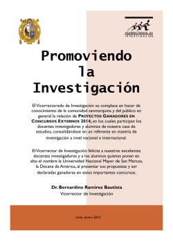d&iacute;ptico - Vicerrectorado de Investigaci&oacute;n | UNMSM - Universidad