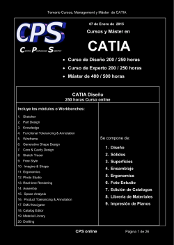 Máster de CATIA - Master de CATIA online, cursos de CATIA online