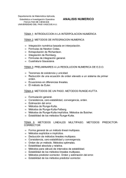 ANALISIS NUMERICO - Universidad del País Vasco (UPV/EHU)