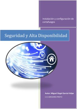 Instalaci&oacute;n y configuraci&oacute;n de cortafuegos