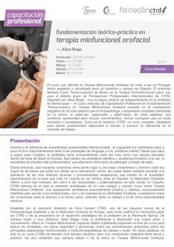 Presentaci&oacute;n - CTRD