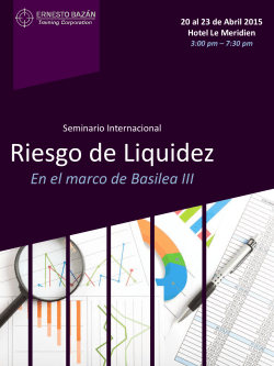 Seminario Riesgo de Liquidez - Ernesto Bazán
