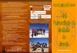 Diapositiva 1 - Club Universitario de Montaña de Murcia