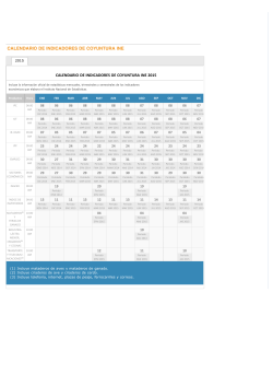 Descargar Calendario PDF - Instituto Nacional de Estadísticas