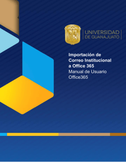 Importaci&oacute;n de Correo Institucional a Office 365 - Correo UGTO