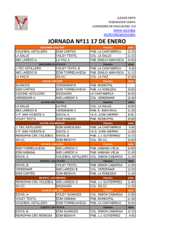 jornada del 17 de enero - Federaci&oacute;n C&aacute;ntabra de Voleibol