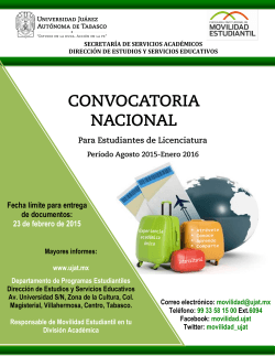Convocatoria Movilidad Nacional 2015-02.pdf - Universidad Juárez