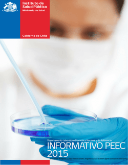 Informativo PEEC 2015 - Instituto de Salud Pública de Chile