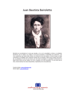 Juan Bautista Bairoletto - Revista Pensamiento Penal