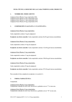 FICHA T&Eacute;CNICA O RESUMEN DE LAS CARACTER&Iacute;STICAS DEL