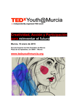 Descarga el programa en PDF - TEDx Youth@Murcia