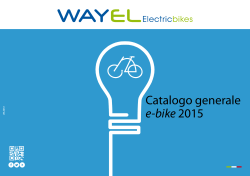 Catalogo generale e-bike 2015
