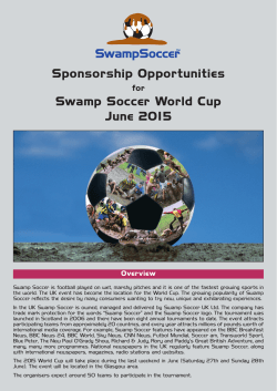 Sponsorship Opportunities Swamp Soccer World Cup June 2015