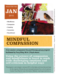 Mindful Compassion Group Poster Winter 2015
