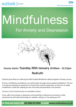 Mindfulness Poster Redruth Jan 2015