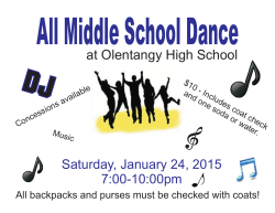 Middle School Dance 2015 Poster