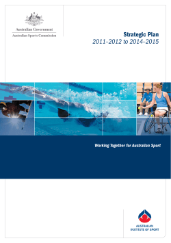 ASC Strategic Plan 2011-12 to 2014-2015