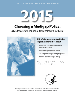 Choosing a Medigap Policy: