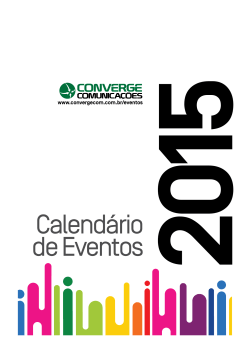 Calendário de Eventos 2015 Converge Comunicações