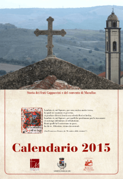 Calendario 2015 - Comune di Masullas