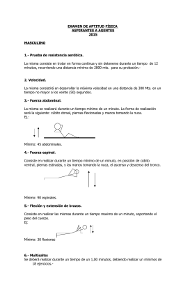 EXAMEN DE APTITUD F&Iacute;SICA - Polic&iacute;a de la Provincia de La Pampa