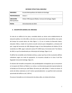 INFORME ESTRUCTURAL INMUEBLE - Centro de Alerta