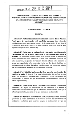 ley 1745 del 26 de diciembre de 2014 - Presidencia de la República