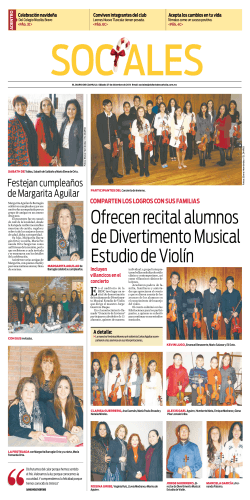 Ofrecen recital alumnos de Divertimento Musical Estudio de Violín