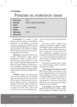 Informe Misionero Mundial, Cuarto Trimestre del 2014 - UPAvision