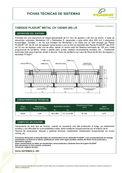 FICHAS TÉCNICAS DE SISTEMAS - Pladur