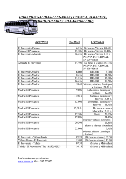 Horario de autobuses