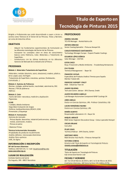 Descargate el programa del curso (PDF) - IQS - Executive Education