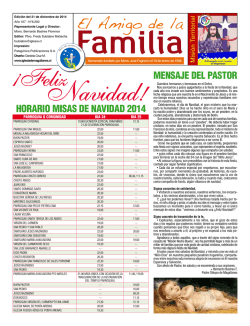 horario misas de navidad 2014 mensaje del pastor - Radio Polar