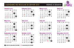 calendario del reciclaje de denver 2015 viernes b semana