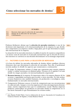 Cómo seleccionar los mercados de destino - Aranzadi